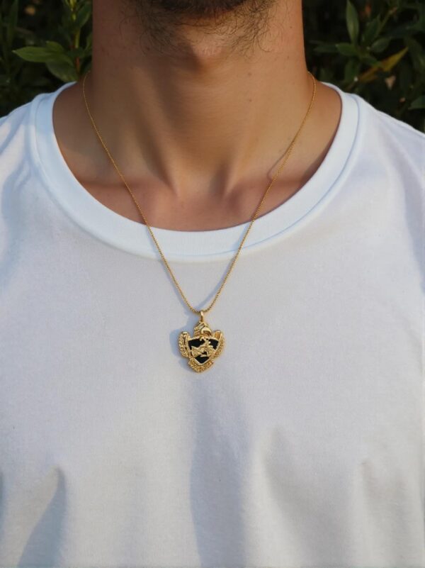 starlight urns american eagle motorcycle urn necklace for ashes – stainless steel biker cremation jewelry memorial pendant