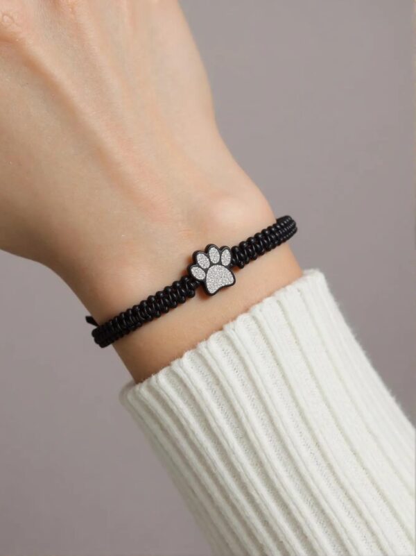 starlight urns paw print urn bracelet for ashes – unisex memorial keepsake jewelry for pet lovers