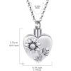 starlight urns sunflower heart urn necklace – cremation jewelry for ashes