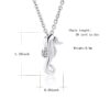 starlight urns seahorse urn necklace for ashes – stainless steel cremation jewelry memorial keepsake pendant