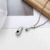 starlight urns teardrop heart urn pendant necklace for ashes – stainless steel cremation jewelry memorial keepsake