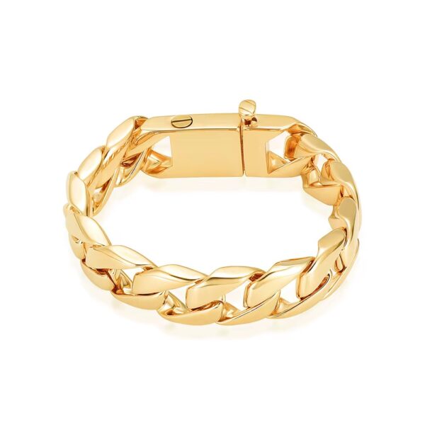 starlight urns heavy stainless steel chain link urn bracelet for men – memorial cremation jewelry for ashes