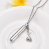 starlight urns saxophone urn necklace for ashes – stainless steel cremation jewelry for music lovers