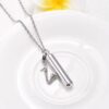 starlight urns saxophone urn necklace for ashes – stainless steel cremation jewelry for music lovers