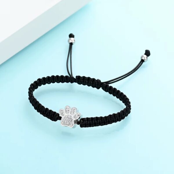starlight urns paw print urn bracelet for ashes – unisex memorial keepsake jewelry for pet lovers