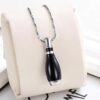 starlight urns bowling pin urn necklace for ashes – stainless steel cremation jewelry keepsake