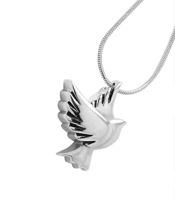 starlight urns pigeon urn necklace for ashes – stainless steel memorial pendant keepsake