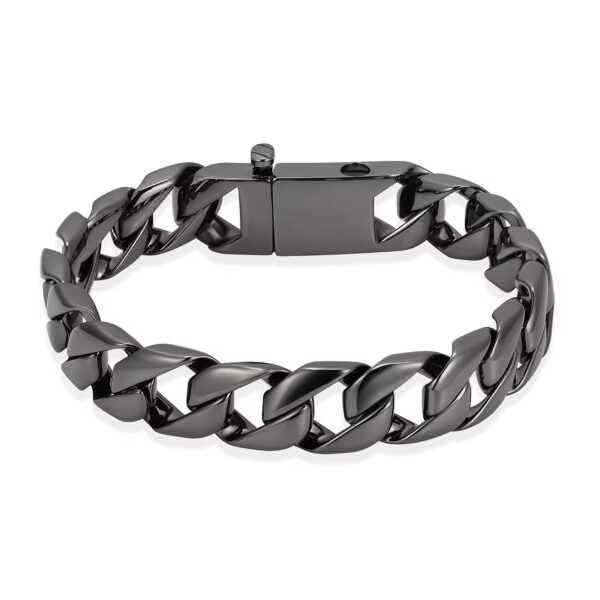 starlight urns heavy stainless steel chain link urn bracelet for men – memorial cremation jewelry for ashes