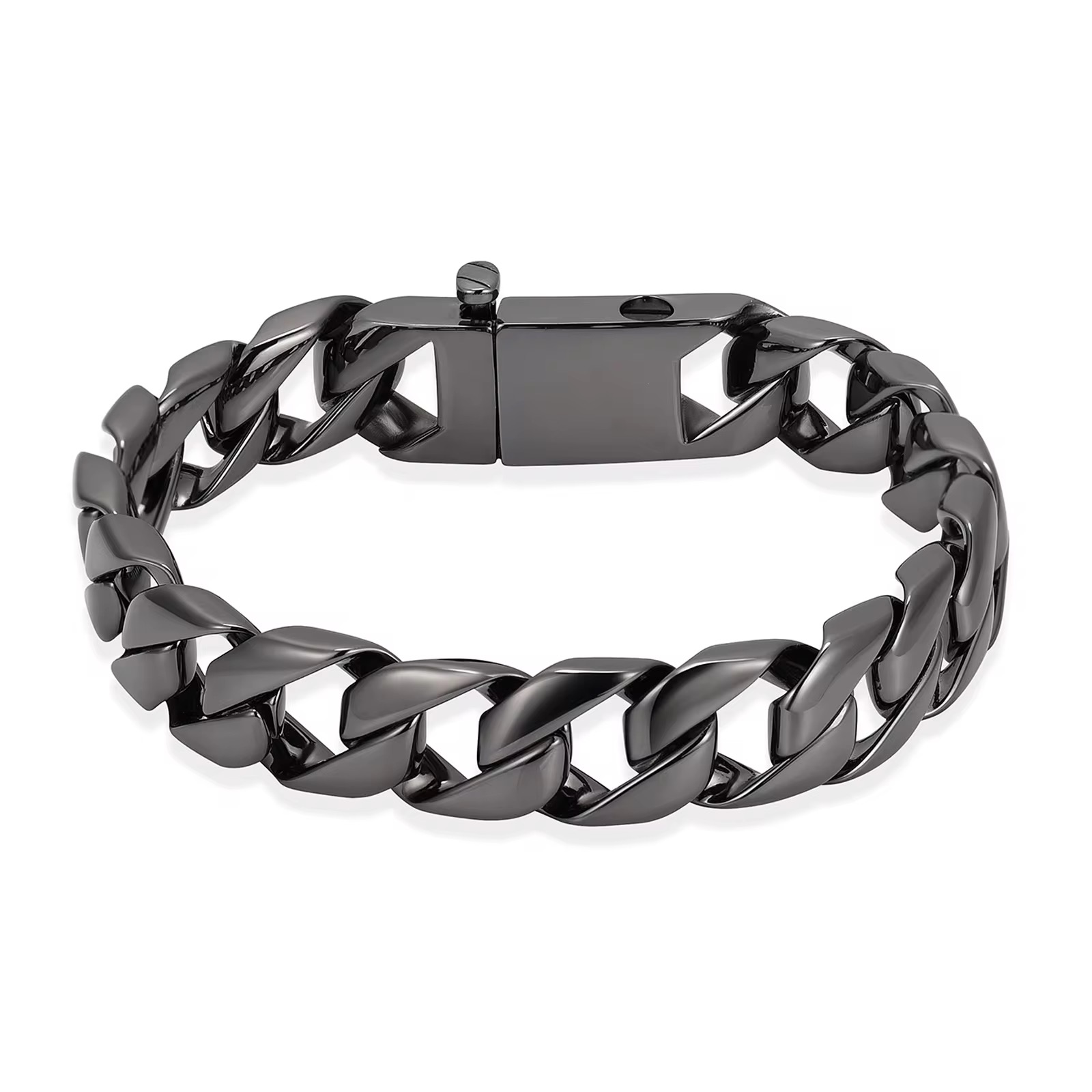 Starlight Urns Heavy Stainless Steel Chain Link Urn Bracelet for Men – Memorial Cremation Jewelry For Ashes