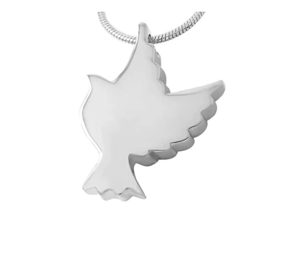 starlight urns pigeon urn necklace for ashes – stainless steel memorial pendant keepsake