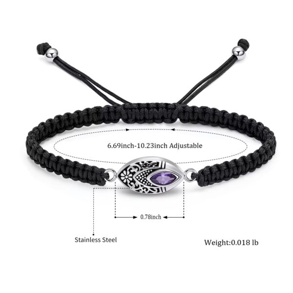 starlight urns crystal eye urn bracelet for women – elegant memorial keepsake jewelry for ashes
