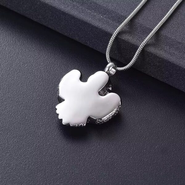 starlight urns american eagle motorcycle urn necklace for ashes – stainless steel biker cremation jewelry memorial pendant