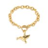 starlight urns hummingbird holding flower urn bracelet – memorial cremation jewelry for ashes