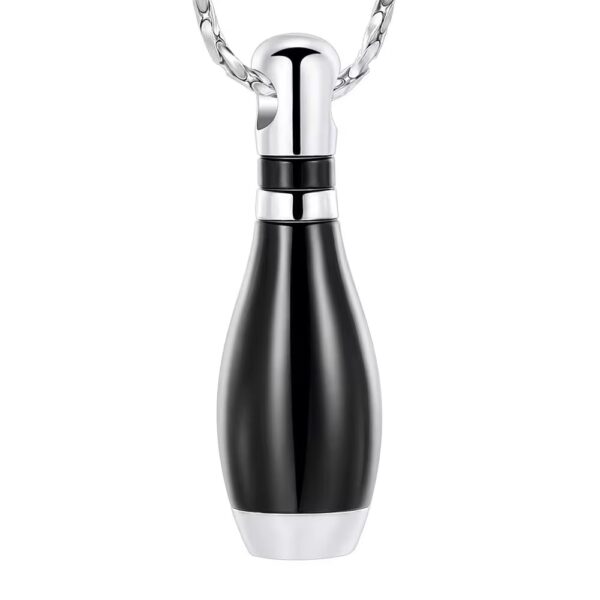 starlight urns bowling pin urn necklace for ashes – stainless steel cremation jewelry keepsake