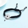 starlight urns adjustable rope sunflower daisy urn bracelet for women – memorial ashes keepsake jewelry