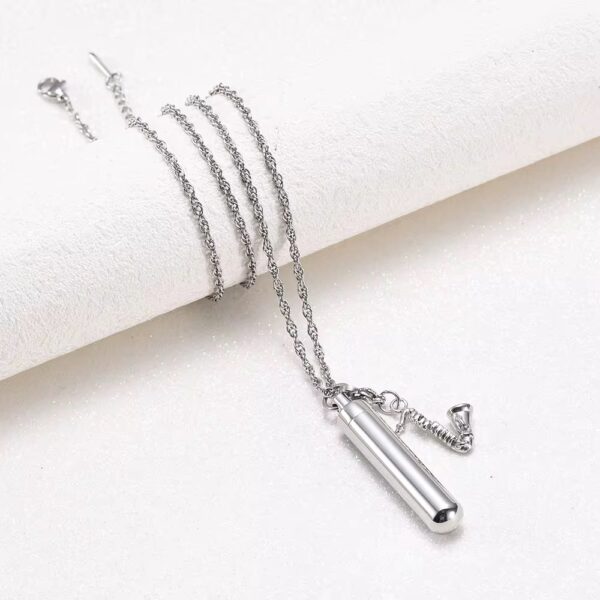 starlight urns saxophone urn necklace for ashes – stainless steel cremation jewelry for music lovers