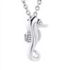 starlight urns seahorse urn necklace for ashes – stainless steel cremation jewelry memorial keepsake pendant