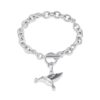 starlight urns hummingbird holding flower urn bracelet – memorial cremation jewelry for ashes