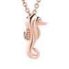 starlight urns seahorse urn necklace for ashes – stainless steel cremation jewelry memorial keepsake pendant