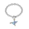 starlight urns hummingbird holding flower urn bracelet – memorial cremation jewelry for ashes