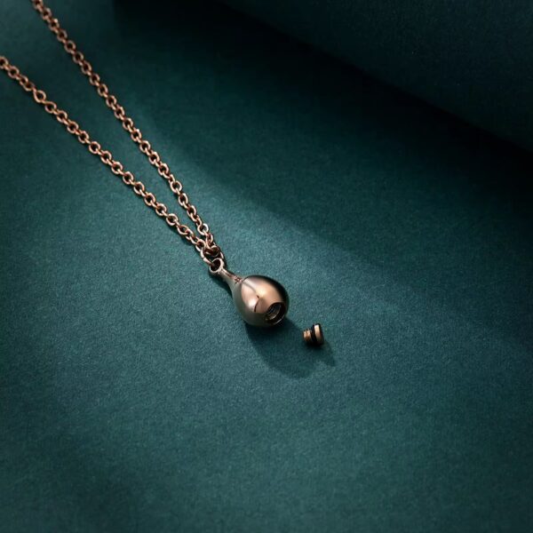 starlight urns teardrop urn necklace for ashes – stainless steel cremation jewelry memorial keepsake pendant