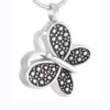 starlight urns dotted butterfly urn necklace for ashes – stainless steel memorial pendant