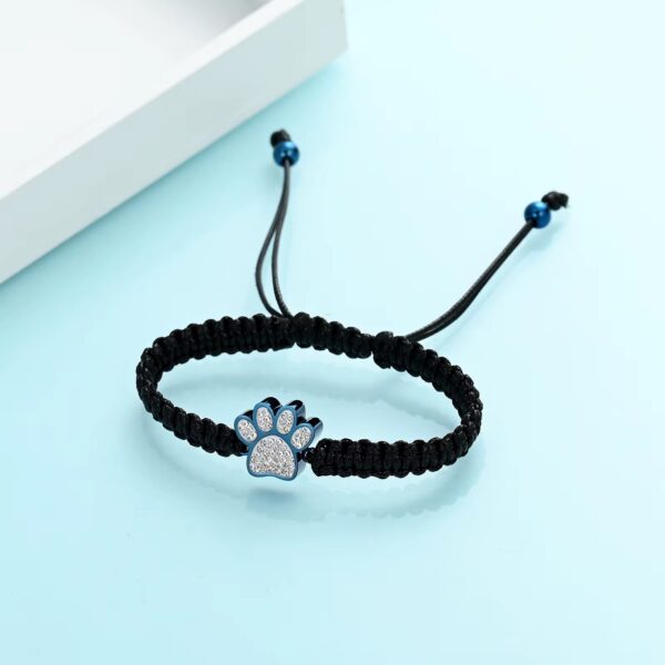 starlight urns paw print urn bracelet for ashes – unisex memorial keepsake jewelry for pet lovers
