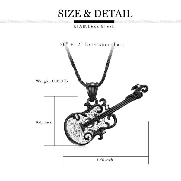 starlight urns guitar urn necklace – memorial jewelry for musicians and music lovers