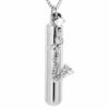 starlight urns saxophone urn necklace for ashes – stainless steel cremation jewelry for music lovers