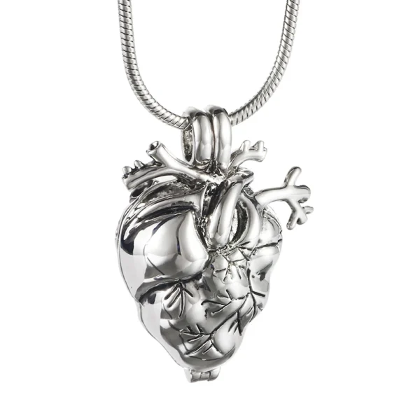 starlight urns anatomical heart urn necklace – unique cremation jewelry for ashes