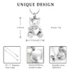 starlight urns teddy bear urn necklace – child & infant memorial cremation jewelry for ashes