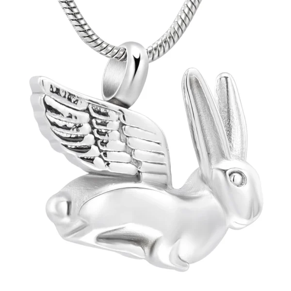 starlight urns bunny urn necklace, rabbit cremation jewelry