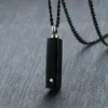 starlight urn cuboid urn necklace, unisex cremation jewelry