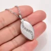 starlight urns teardrop urn necklace with crystals for ashes – stainless steel cremation jewelry memorial keepsake pendant