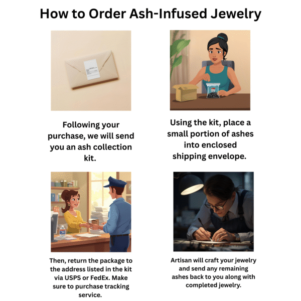 ash infused elegant keepsake ring, opal sterling silver cremation jewelry made with ashes