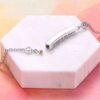 starlight urns cube urn bracelet with heart crystals – memorial cremation jewelry for women