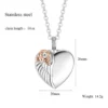 starlight urns rose heart urn necklace for cremation ashes