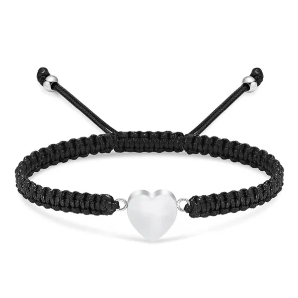 starlight urns heart adjustable rope urn bracelet cremation jewelry for women