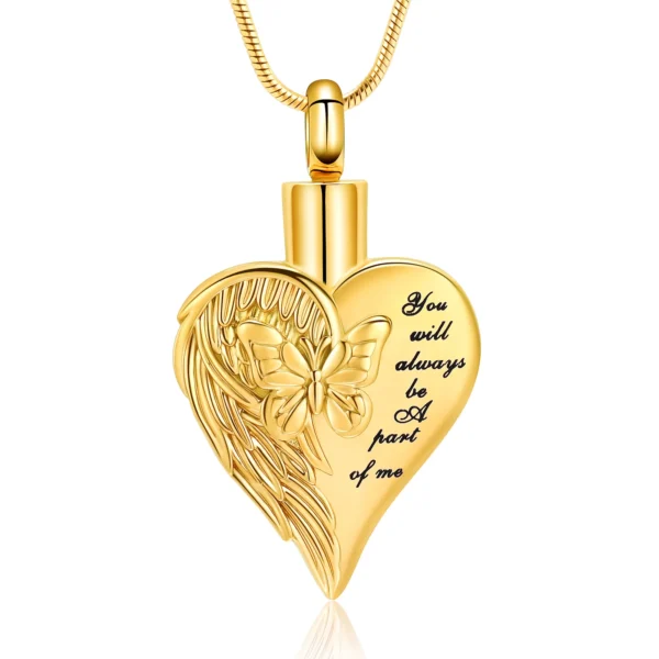 starlight urns butterfly heart urn cremation necklace