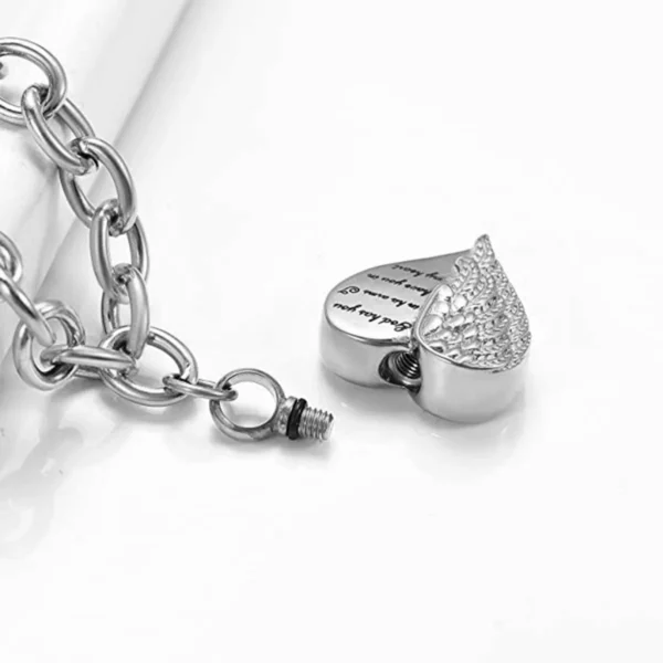 starlight urns heart adjustable urn bracelet – memorial cremation jewelry for women