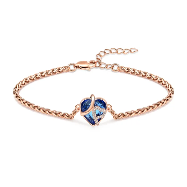 starlight urns crystal heart urn bracelet for ashes – memorial cremation jewelry keepsake for women