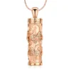 starlight urns cylinder urn necklace with butterflies – memorial cremation jewelry for ashes