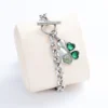 starlight urns green clover urn bracelet – memorial cremation jewelry for ashes