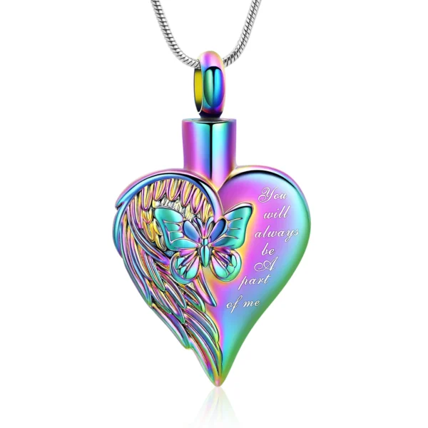 starlight urns butterfly heart urn cremation necklace