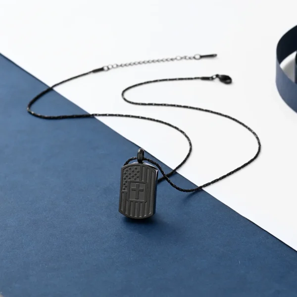 starlights urns american flag urn necklace – patriotic memorial cremation jewelry for ashes