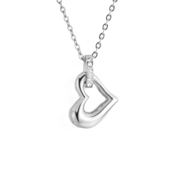 starlight urns mini steel heart urn necklace – memorial jewelry for ashes