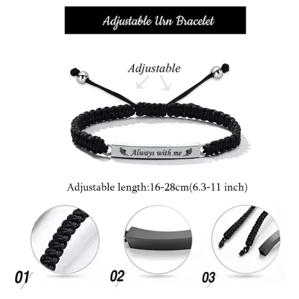 starlight urns "always with me" urn bracelet memorial ashes keepsake jewelry