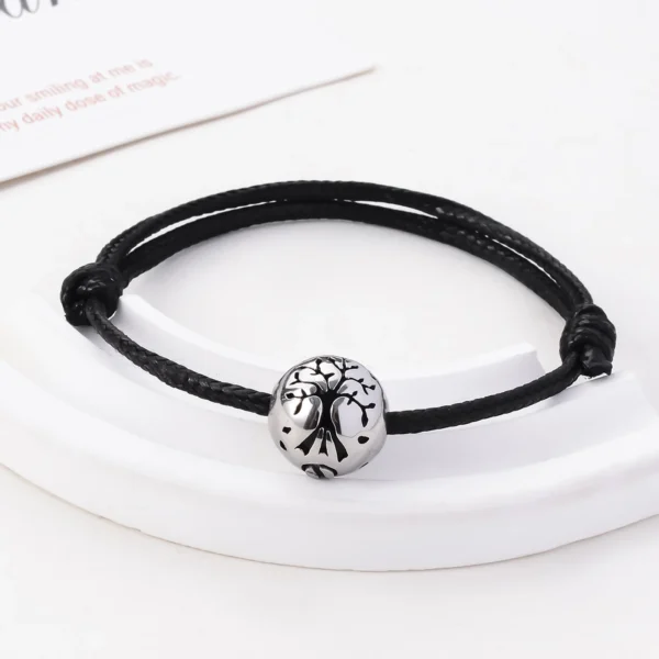 starlight urns adjustable rope tree of life urn bracelet for women – memorial ash cremation jewelry