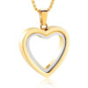 starlight urns glass heart urn necklace – mini memorial cremation jewelry for ashes