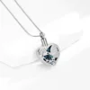 starlight urns butterfly heart rose cremation jewelry necklace